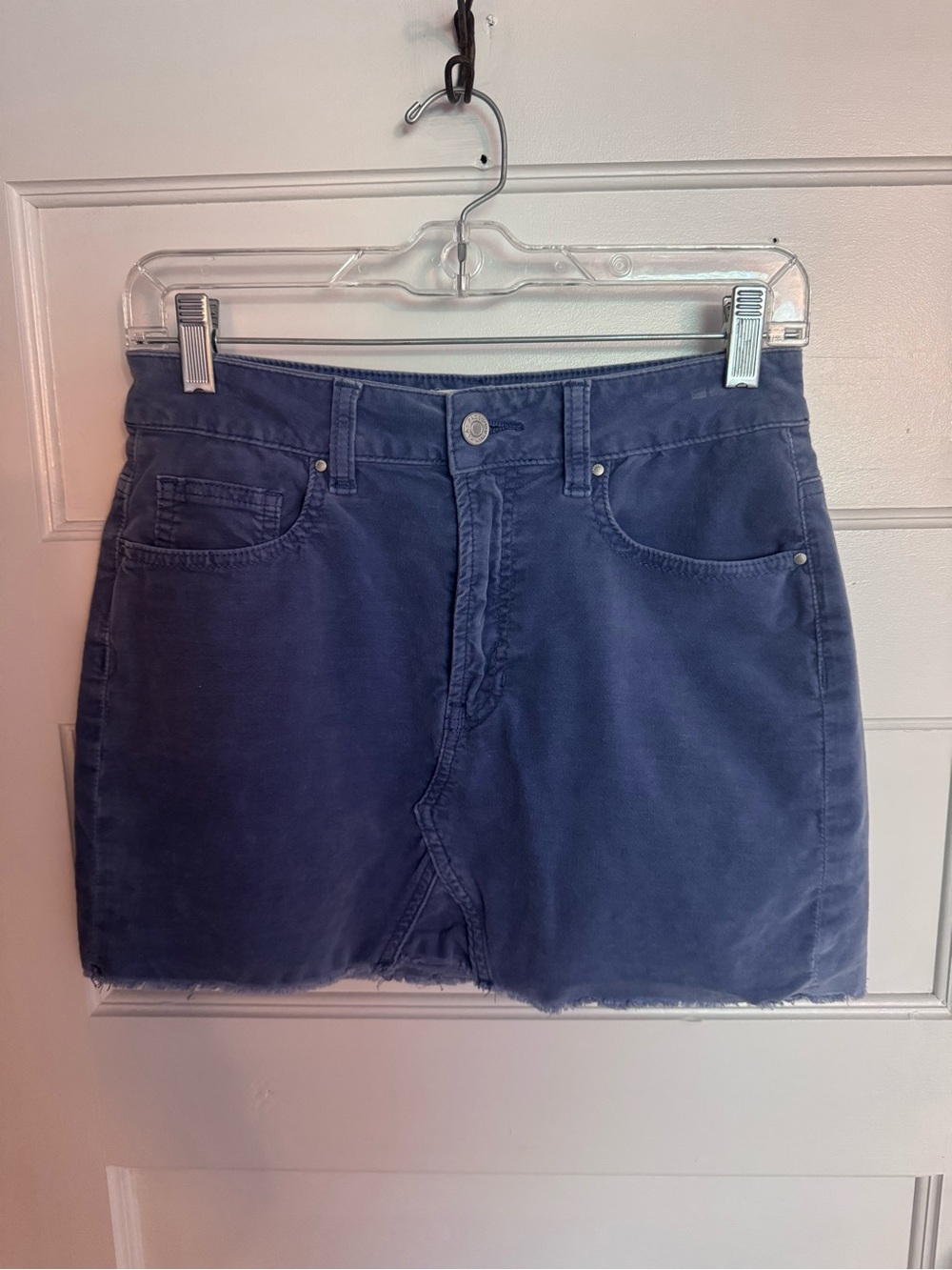 PacSun Navy Denim-Look Women's Mini Skirt